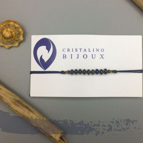Bar ajustabil cu mrgele de Lapis Lazuli