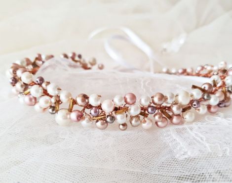 Accesoriu de pr cu perle " Amalia "