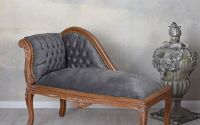 Sofa din lemn mahon cu tapiterie gri soarece 