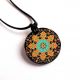 colier lemn mandala 