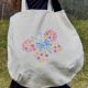 Shopping bag cu broderie