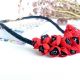 Colier piele Rosu
