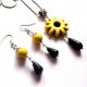 set cu howlite galben si onix