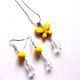 set cu howlite galben 