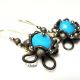 Blue Flower Earrings
