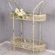 Raft din fier forjat antik white 