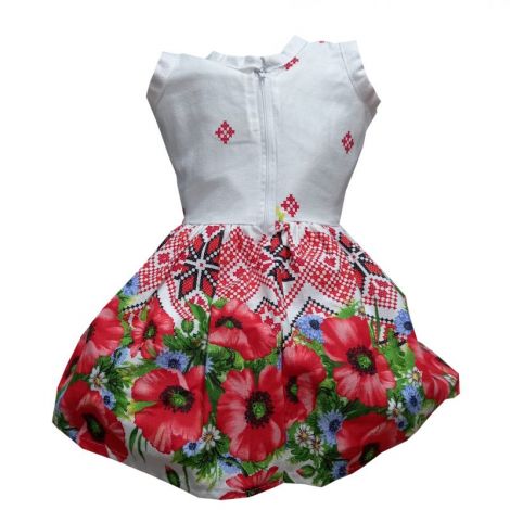 Rochie fete traditional bumbac Oas 2-3ani