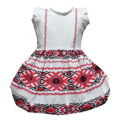 Rochie fete traditional bumbac Oltenia 2-3ani