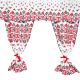 Perdea de bucatarie din bumbac 200x150cm Ardeal
