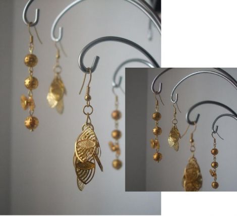 2 perechi Cercei Golden 