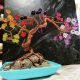 Bonsai decorativ din sarma si margele