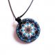 colier lemn mandala 