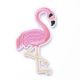 Sticker brodat flamingo