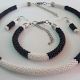 Set 3 crosetat handmade negru