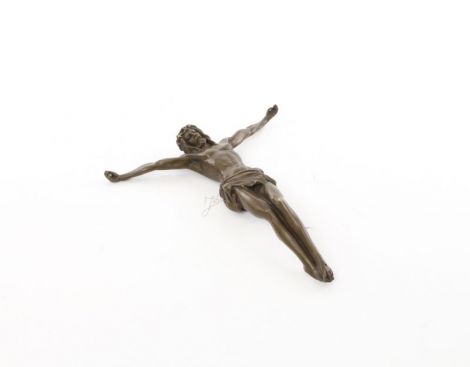 Sculptura din bronz cu Isus de pus pe perete