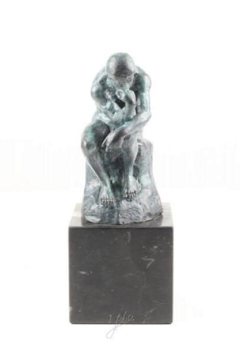 Ganditorul - statueta din bronz tratat