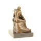 Sarutul - statueta din bronz pe soclu din marmura 