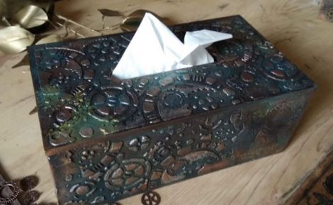 Cutie steampunk pentru servetele