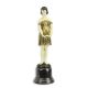 Fetita - statueta din bronz pictat 