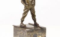 Baietel schior - statueta din bronz 