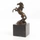 Cal - statueta din bronz pe soclu din marmura 