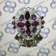 Inel imperial din argint 925 ametist granat