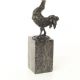 Cocos - statueta din bronz pe soclu din marmura 