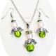 set ingerasi cu murano roz si verde 