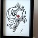 Tablou cusut string art picture frame