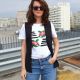 Tricou pictat motiv traditional romanesc