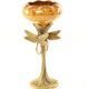 Amfora din portelan Craquele cu bronz 