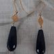 Cercei agate lacrima albastru safir