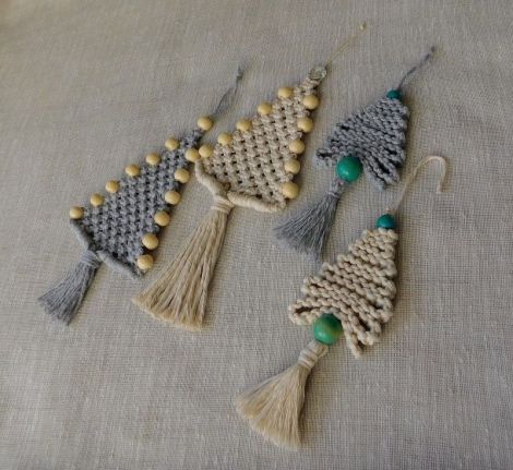 Bradut macrame natur.