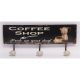 Cuier din metal cu " Coffee shop 