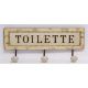 Cuier din metal cu "Toillete