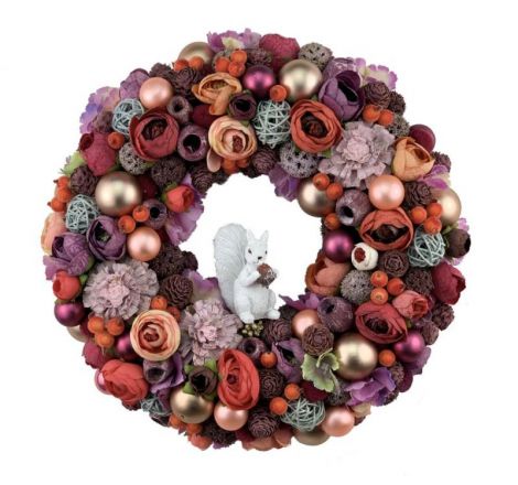 Coronita de Craciun multicolora 32 cm