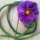 Colier  cordon cu floricica impaslita 