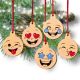 Set globuri Craciun Emoticon pictate manual