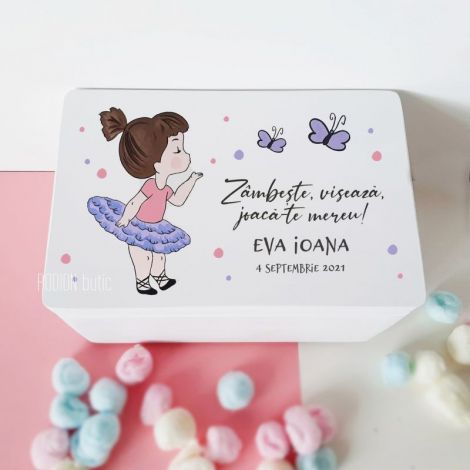 Cufar amintiri balerina personalizat cu nume