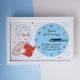 Ceas bunica personalizat cu mesaj pictat manual