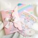 Invitatie unicorn coperta roz