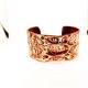 Bratara amazoana cupru handmade air chased