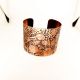 Bratara Cupru gravura chimica handmade 