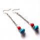 cercei howlite si turcoaz 