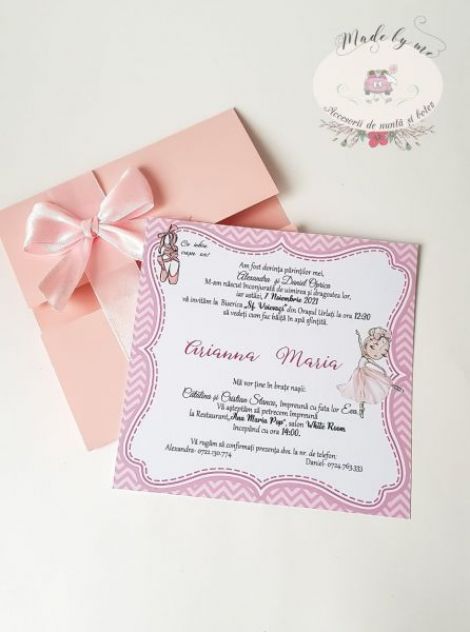 Invitatie botez balet