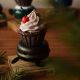 Sonerie de bicicleta Cupcake crema bej