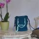 geanta albastru-turcoaz handmade crosetata