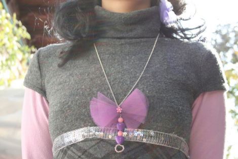 Colier fundita din tulle