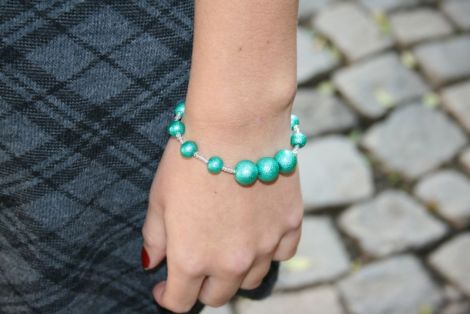 Bratara verde smarald
