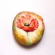 Magnet frigider pe felie de lemn 